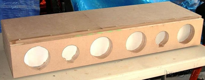 惠威中置声道音箱外壳 美国译文:DIY惠威f5 5寸中心声道(中置)扬声器音箱项目