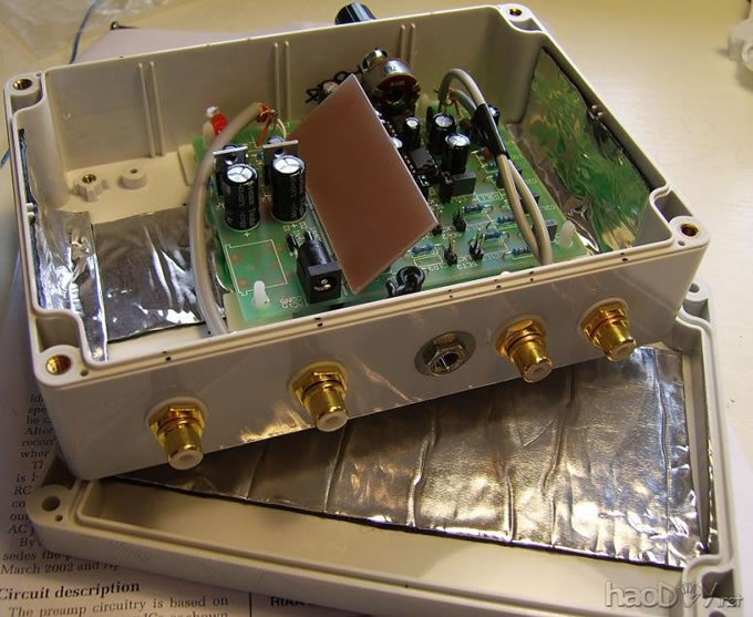 唱机前置放大器外壳 澳大利亚译文:DIY动磁式(MM)RIAA唱机前置放大器唱放