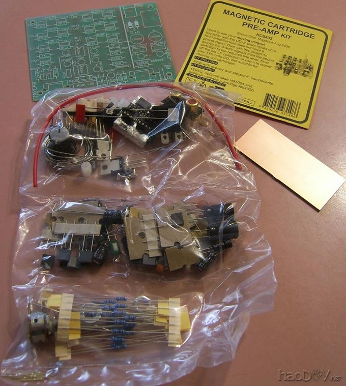 DIY动磁式(MM)RIAA唱机前置放大器套件内容 澳大利亚译文:DIY动磁式(MM)RIAA唱机前置放大器唱放