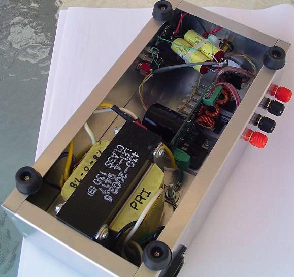 成品AMP6包的底面查看 加拿大译文:AMP6 DIY-T类放大器功放套件