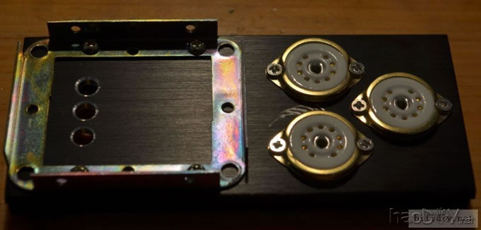 书桌上的6n1+6P14迷你单端胆机