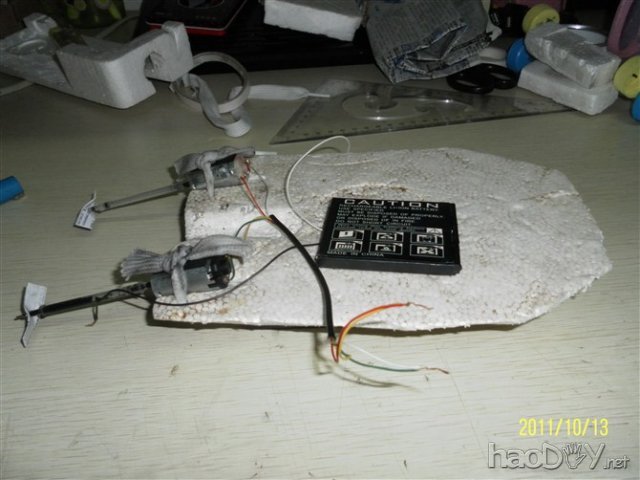 锂电 自制玩具船 速度