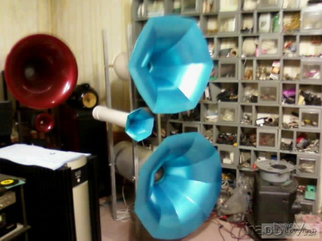 超级大制作 水管音箱+喇叭花号角高音