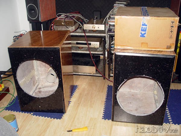 超震撼,电子3分频,15寸喇叭的石头音箱终于做好开声了