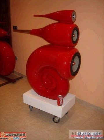 超级精心制作仿英国B&W天价鹦鹉螺音箱