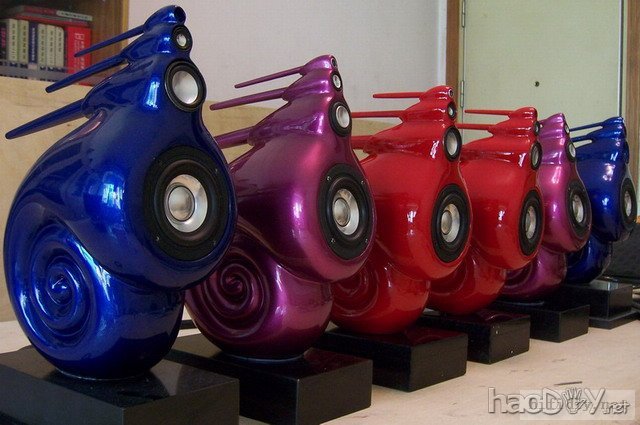 超级精心制作仿英国B&W天价鹦鹉螺音箱