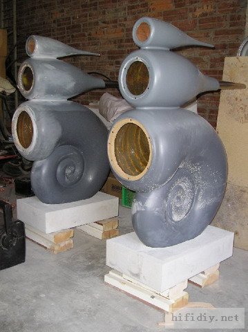 超级精心制作仿英国B&W天价鹦鹉螺音箱