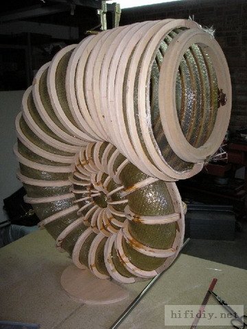 超级精心制作仿英国B&W天价鹦鹉螺音箱