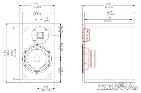 新手仿制  all-metal project hifi书架箱(采用SEAS L18/27TBFCG