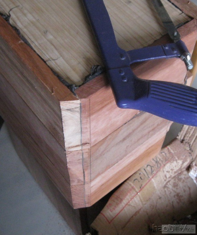 纯手工打造diy制作5寸实木书架箱