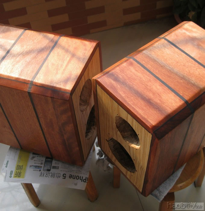 纯手工打造diy制作5寸实木书架箱