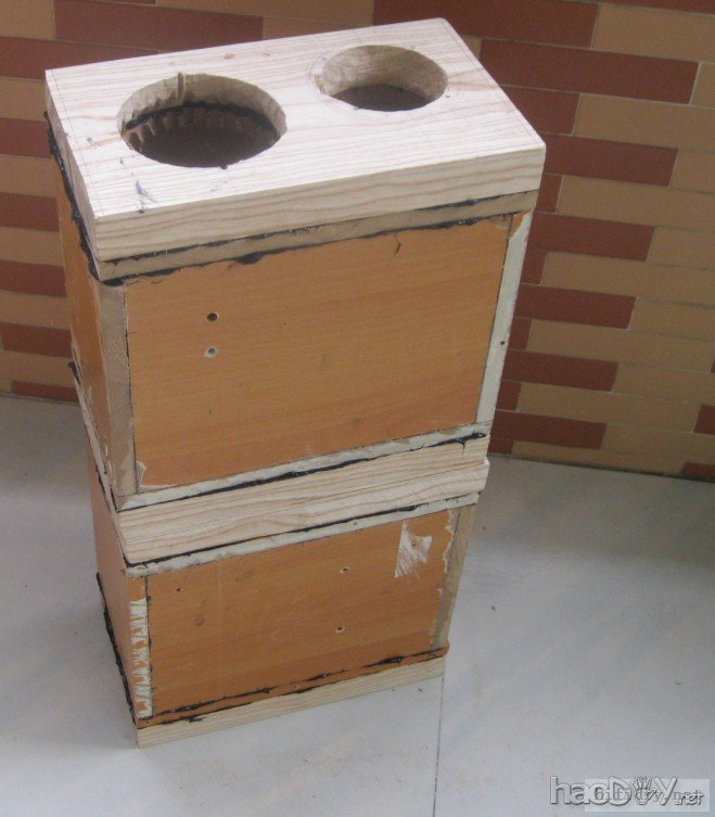 纯手工打造diy制作5寸实木书架箱