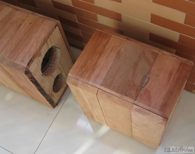 纯手工打造diy制作5寸实木书架箱
