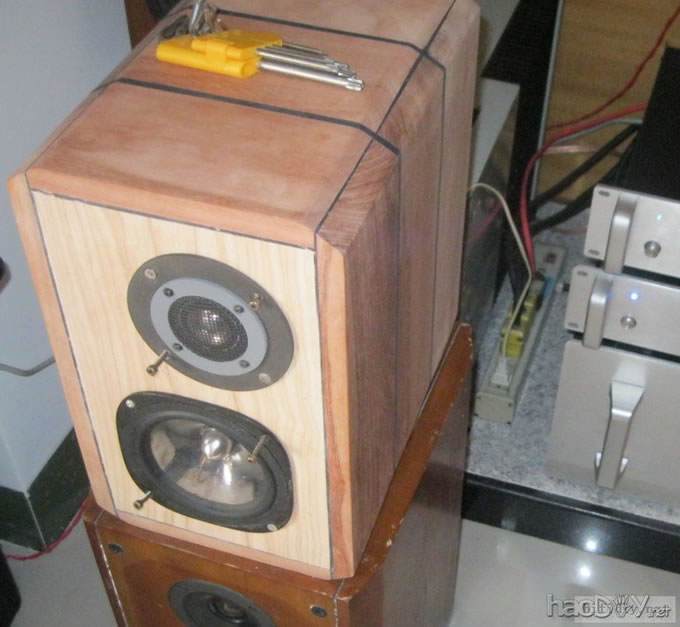 纯手工打造diy制作5寸实木书架箱