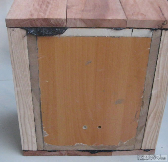 纯手工打造diy制作5寸实木书架箱