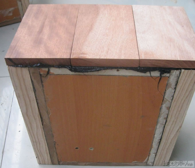 纯手工打造diy制作5寸实木书架箱