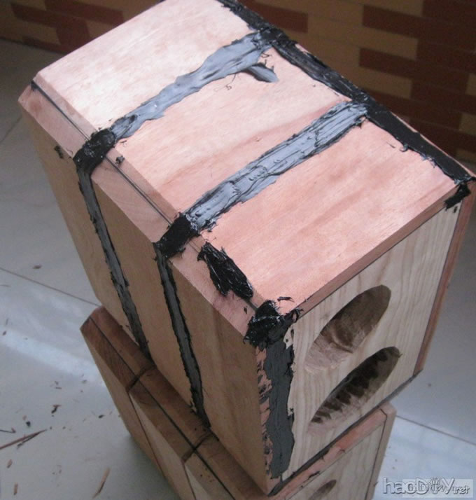 纯手工打造diy制作5寸实木书架箱