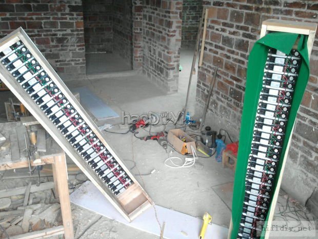 国庆假期中自己一个人闭门做了对音柱音箱