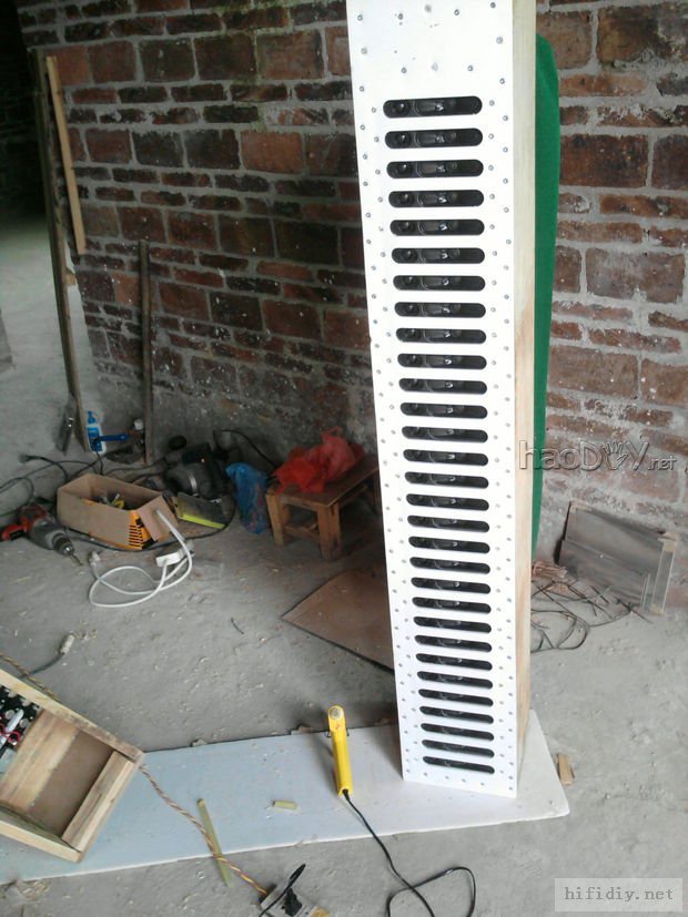 国庆假期中自己一个人闭门做了对音柱音箱