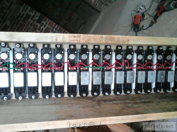 国庆假期中自己一个人闭门做了对音柱音箱