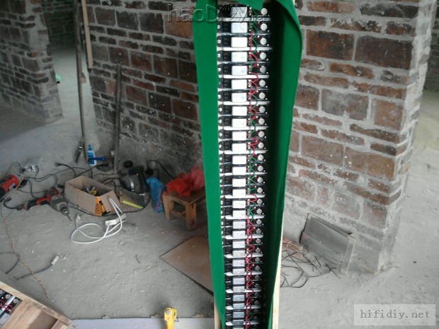 国庆假期中自己一个人闭门做了对音柱音箱