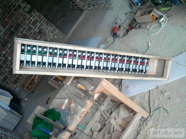 国庆假期中自己一个人闭门做了对音柱音箱