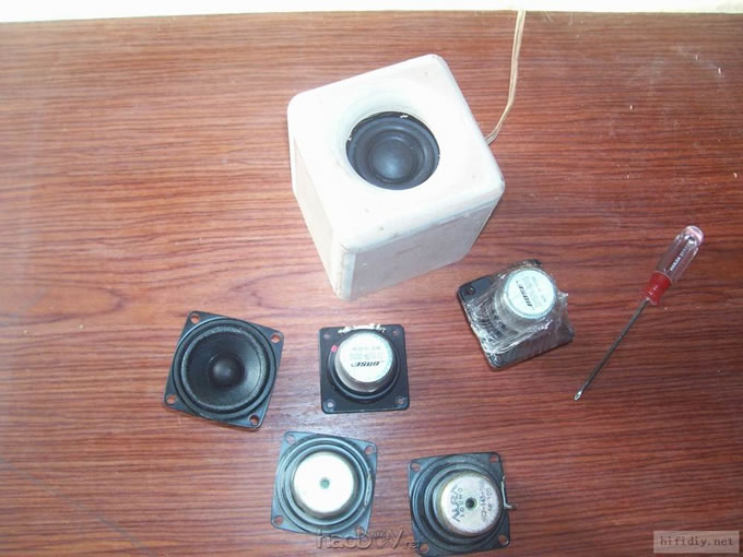 买了几对2寸3寸小全频喇叭制作音箱过过瘾(附diy箱体图纸)