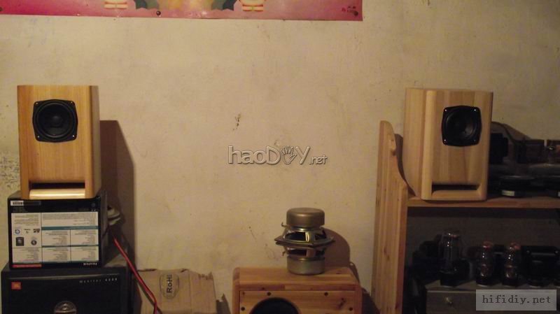 买了几对2寸3寸小全频喇叭制作音箱过过瘾(附diy箱体图纸)