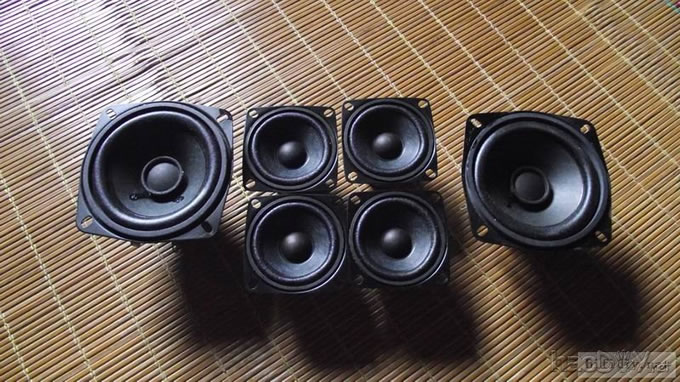 买了几对2寸3寸小全频喇叭制作音箱过过瘾(附diy箱体图纸)