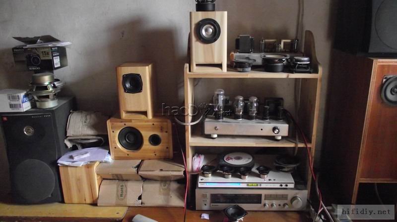 买了几对2寸3寸小全频喇叭制作音箱过过瘾(附diy箱体图纸)