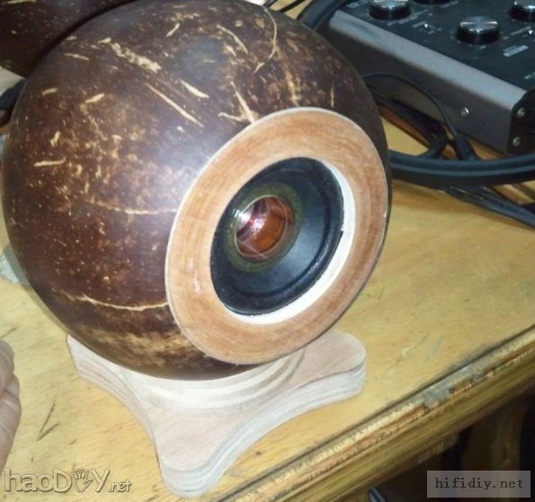 创意椰子壳箱体,JVC2.5寸小全频喇叭音箱单元