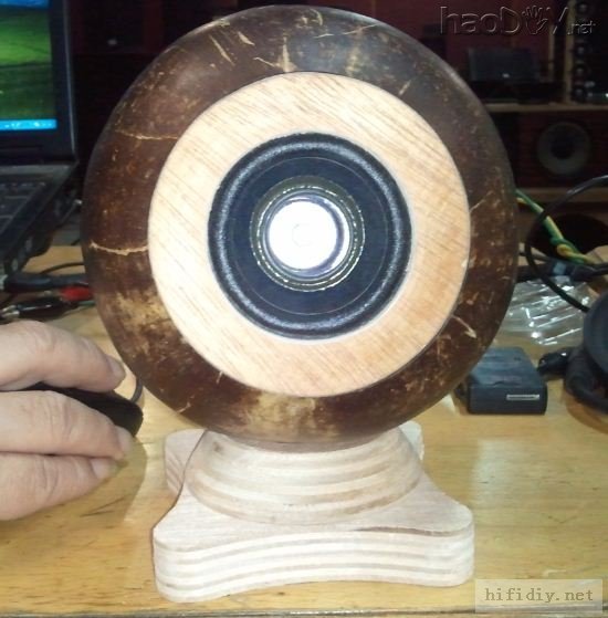 创意椰子壳箱体,JVC2.5寸小全频喇叭音箱单元