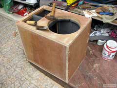 强!用装修剩下的废木板材料DIY低音炮音箱