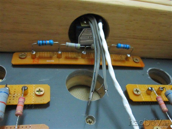 DIY制作的6SN7推FU50电子管单端胆机