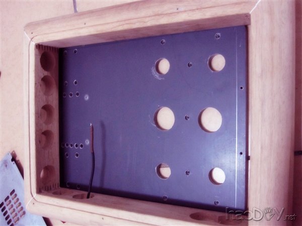 DIY制作的6SN7推FU50电子管单端胆机