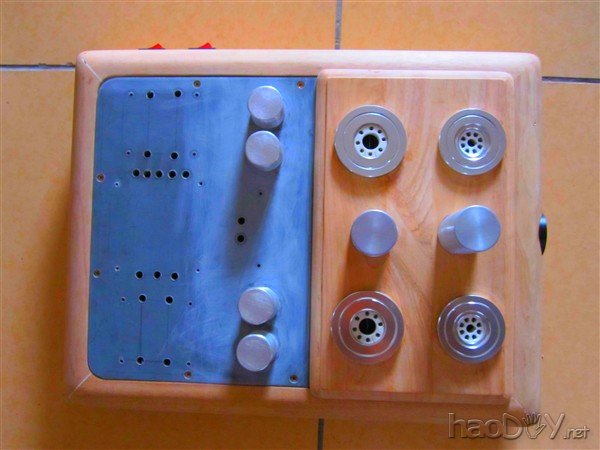 DIY制作的6SN7推FU50电子管单端胆机