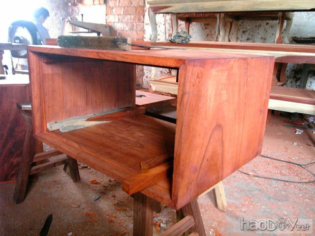 手工diy制作打造的名贵红木箱体书架箱