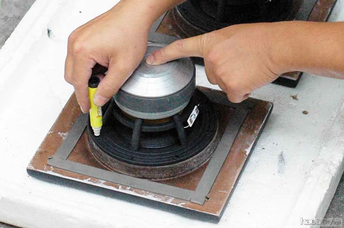 5.25寸全频喇叭diy制作书架箱