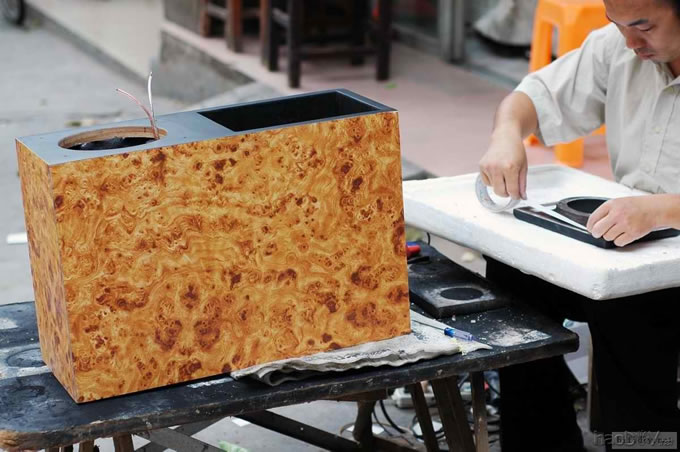 5.25寸全频喇叭diy制作书架箱