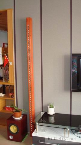 我做的1.2寸vifa威发全频喇叭音柱+8寸低音炮