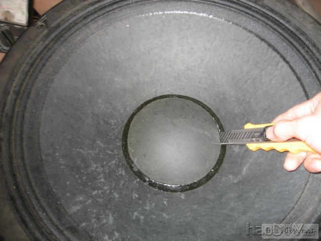 喇叭维修理:18寸喇叭换音圈