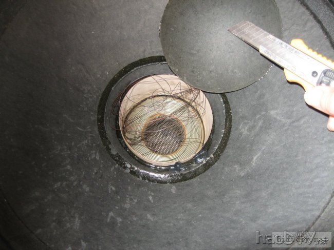 喇叭维修理:18寸喇叭换音圈