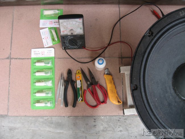 喇叭维修理:18寸喇叭换音圈