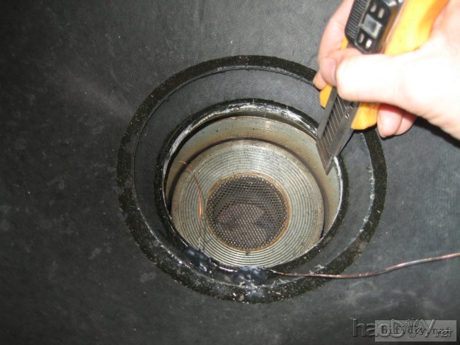 喇叭维修理:18寸喇叭换音圈