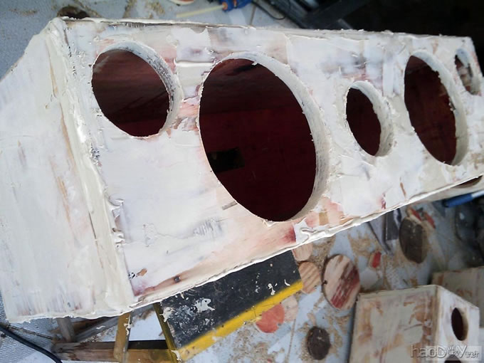 我制作的家庭影院AV中心5.2音箱