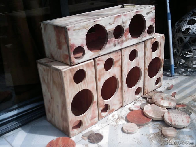 我制作的家庭影院AV中心5.2音箱