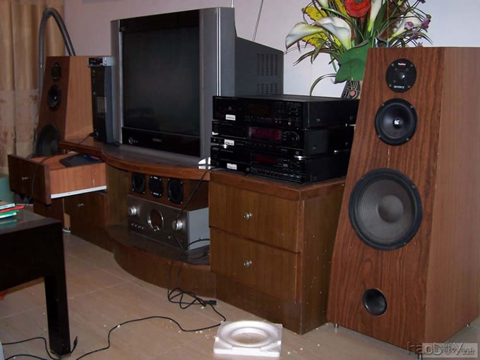 我制作的家庭影院AV中心5.2音箱