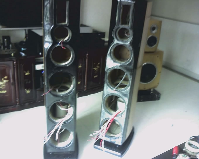 制作中的仿REVEL旗舰2 落地音箱