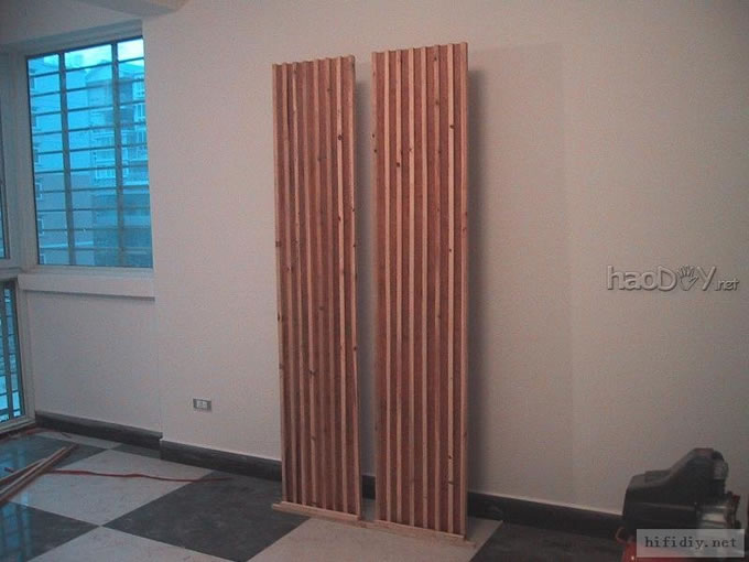 家庭影院音响试听室DIY(扩散板+鸡蛋吸音棉)