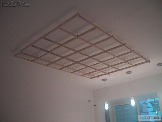 家庭影院音响试听室DIY(扩散板+鸡蛋吸音棉)